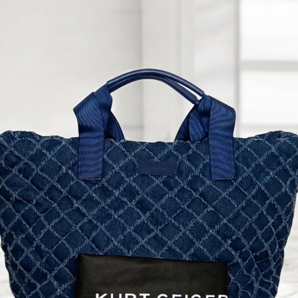 Kurt Geiger (NWT) LONDON I Denim Fabric I Shoulder Bag - Picture 4 of 5